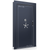 Vault Door Series | In-Swing | Left  Hinge | Blue Gloss | Mechanical Lock - closed
