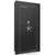 Vault Door Series | Out-Swing | Right  Hinge | Black Gloss | Mechanical Lock - closed