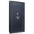 Vault Door Series | Out-Swing | Right  Hinge | Blue Gloss | Mechanical Lock - closed