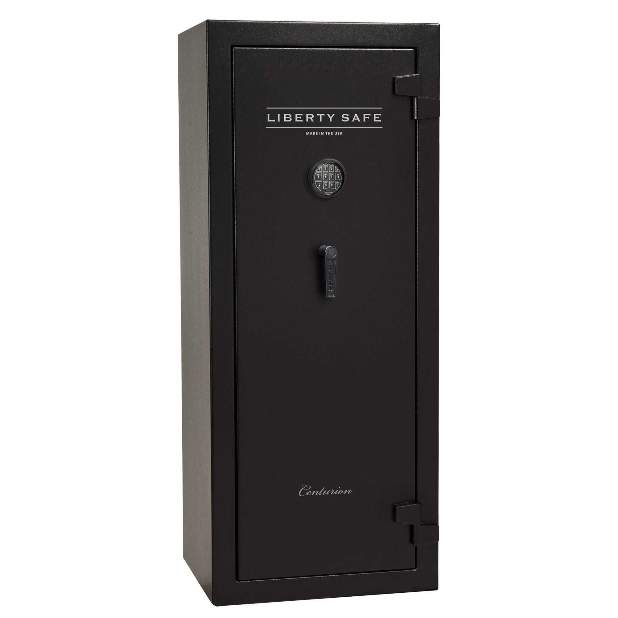 Centurion 18 | Level 1 Security | 30 Minute Fire Protection | Dimensions: 59.5" x 24.25" x 20" | Textured Black | Elock - No Door Panel Promotion - Closed Door
