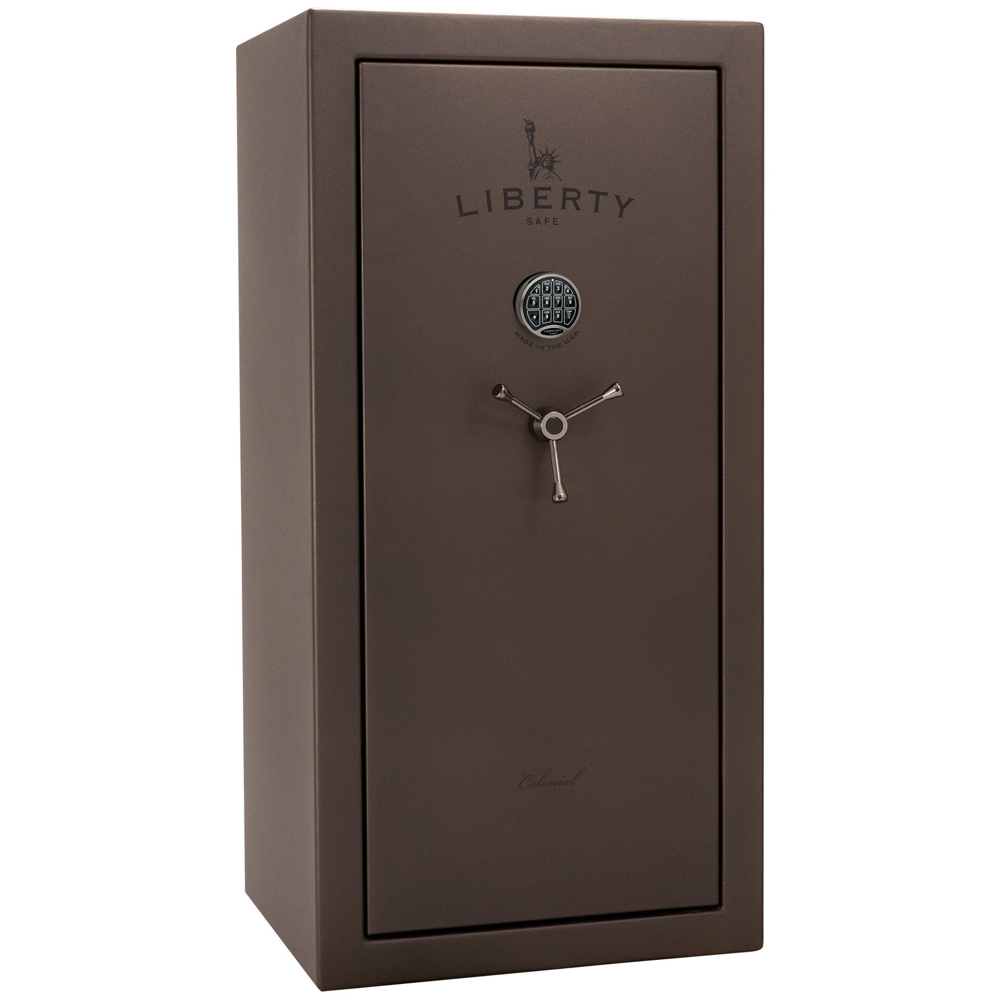 Colonial Series | Level 4 Security | 75 Minute Fire Protection | 23 PRO FLEX | DIMENSIONS: 60.5"(H) X 30"(W) X 22"(D*) | Bronze Textured | Electronic Lock - Closed