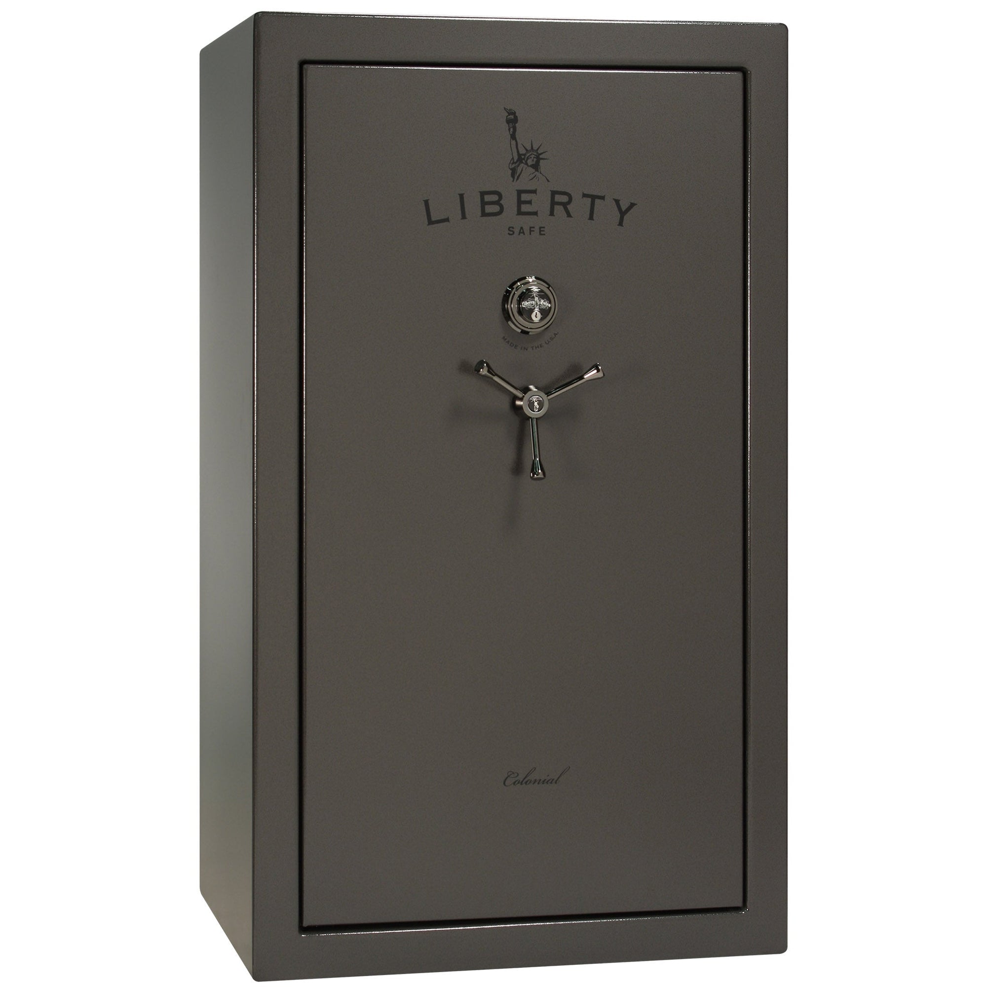 Colonial Series | Level 4 Security | 75 Minute Fire Protection | 30 PRO FLEX | DIMENSIONS: 60.5"(H) X 36"(W) X 22"(D*) | Gray Marble | Mechanical Lock - Closed