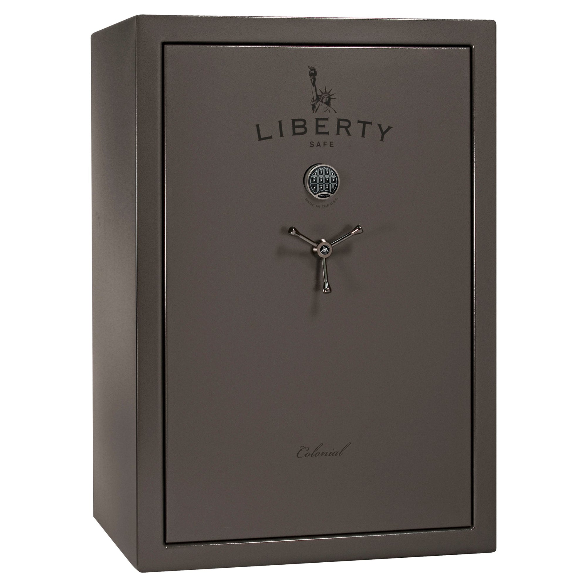 Colonial Series | Level 4 Security | 75 Minute Fire Protection | 35 | DIMENSIONS: 60.5"(H) X 42”(W) X 22"(D*) | Gray Marble | Electronic Lock - closed