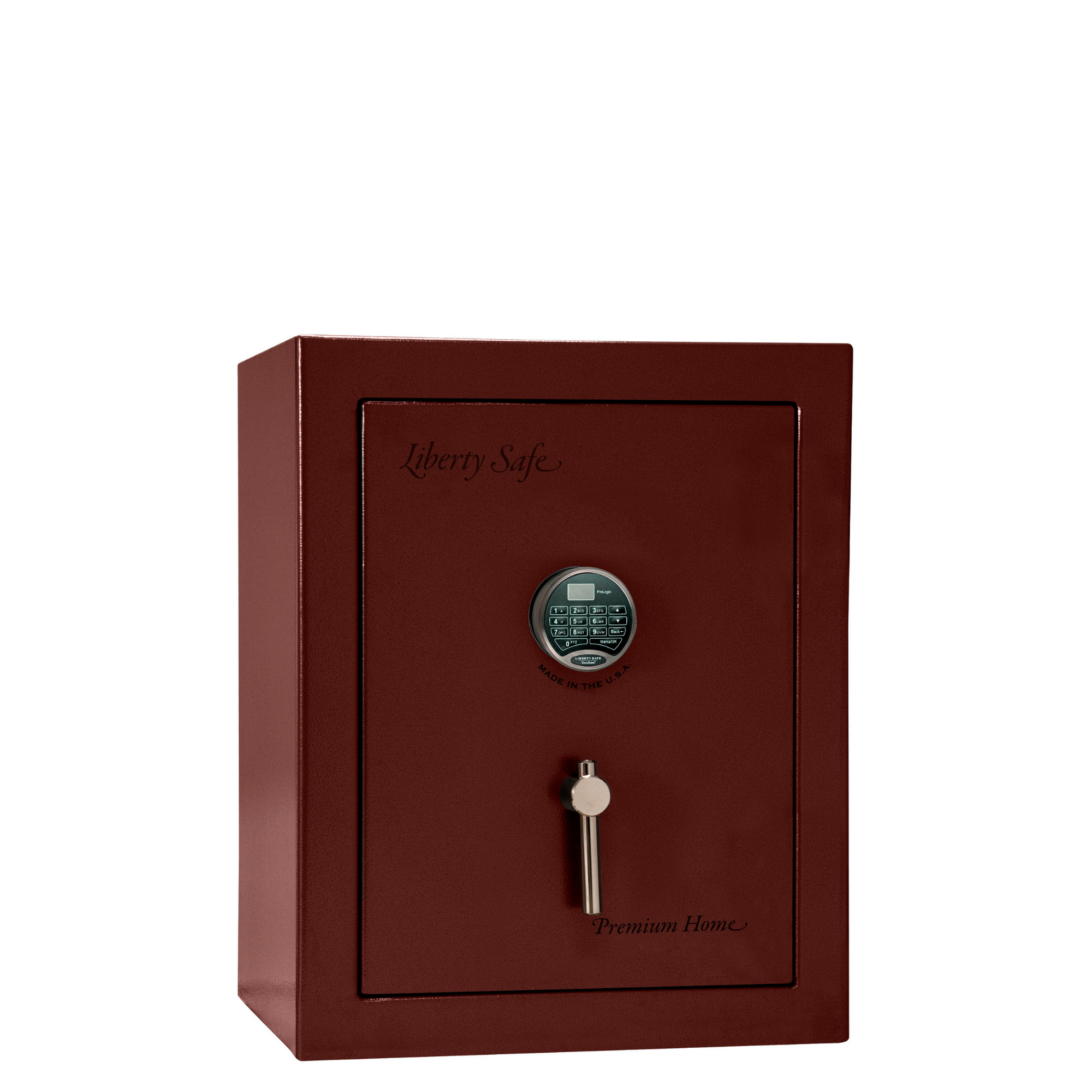 Premium Home Series | Level 7 Security | 2 Hour Fire Protection | 08 | Dimensions: 30"(H) x 24"(W) x 20.25"(D) | Burgundy Marble - Closed Door