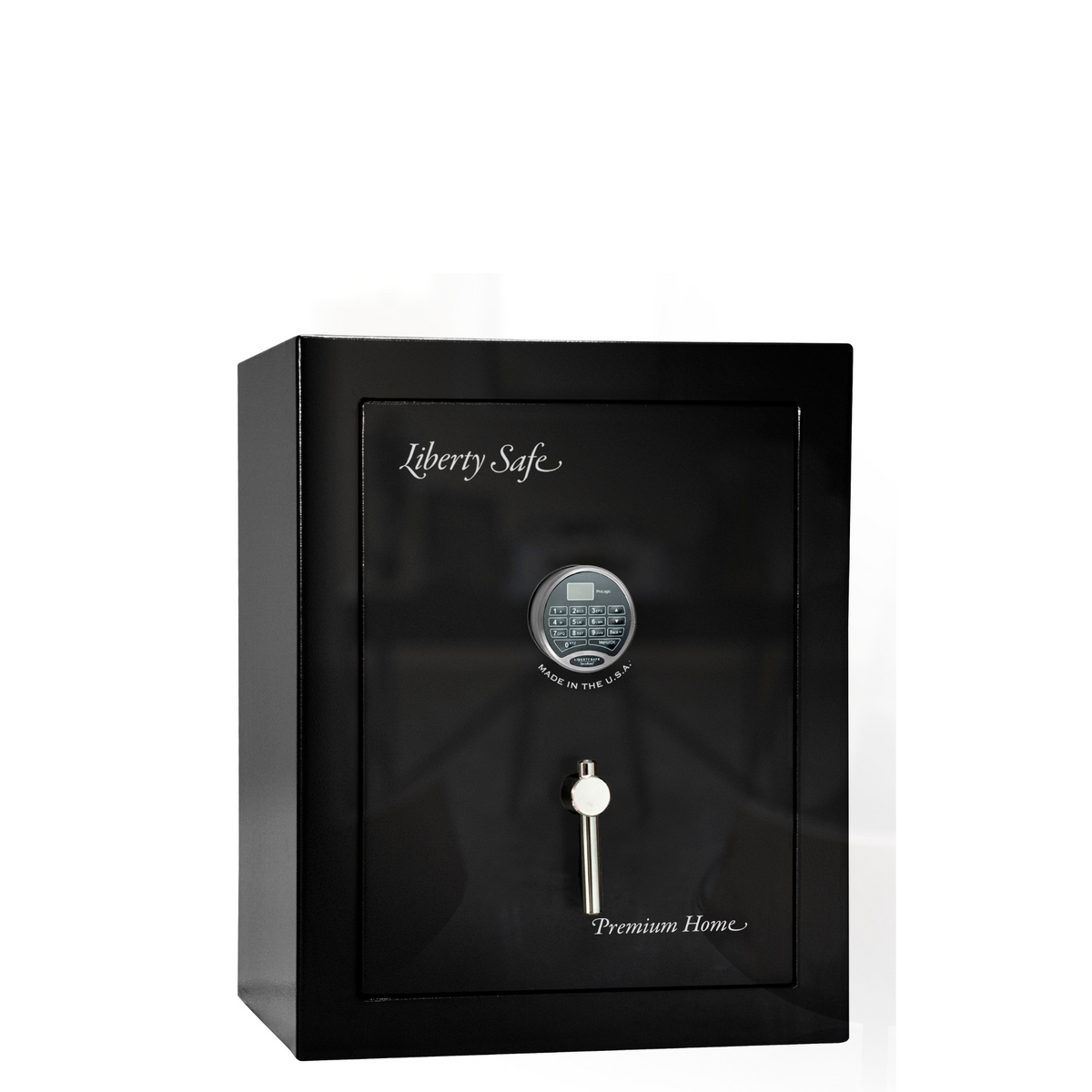 Premium Home Series | Level 7 Security | 2 Hour Fire Protection | 08 | Dimensions: 30&quot;(H) x 24&quot;(W) x 20.25&quot;(D) | Black Gloss Chrome - Closed Door