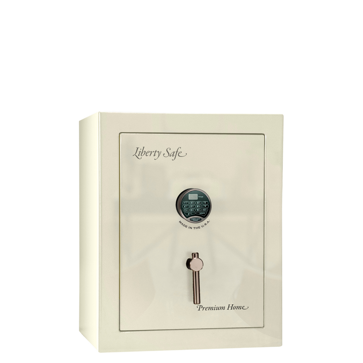 Premium Home Series | Level 7 Security | 2 Hour Fire Protection | 08 | Dimensions: 30&quot;(H) x 24&quot;(W) x 20.25&quot;(D) | White Gloss - Closed Door